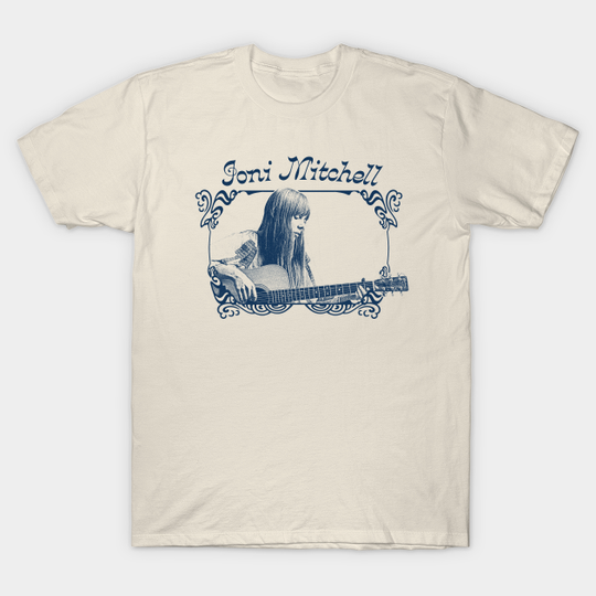Joni Mitchell // Retro 1970s Style Fan Art Design - Joni Mitchell - T-Shirt