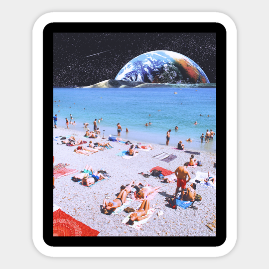 Bare skin - Beach - Sticker
