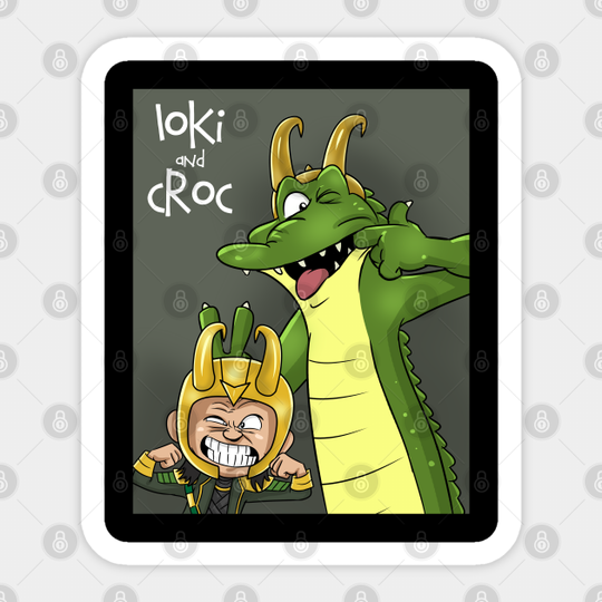 Loki and Croc - Memes - Sticker