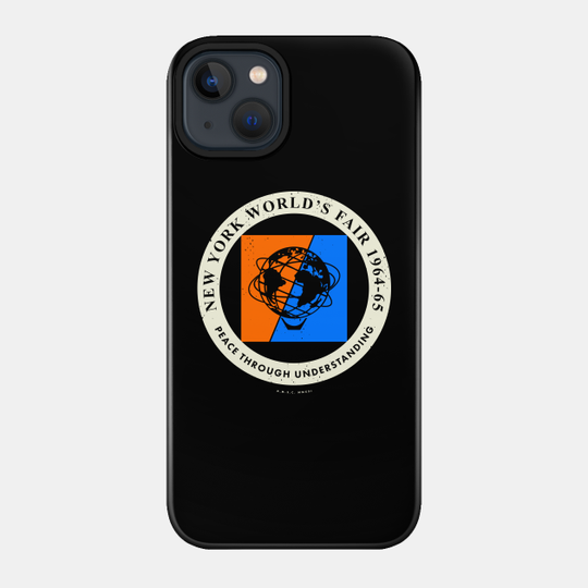 1964-65 World's Fair, New York - 'Peace Through Understanding' (Tan) - Worlds Fair - Phone Case