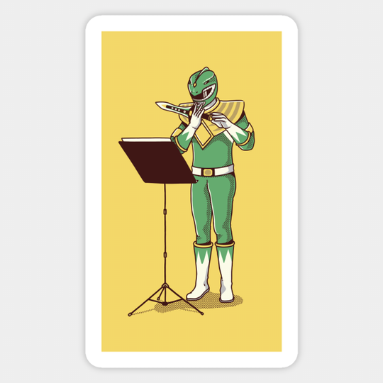 A Flute Interlude In A Minor - Power Rangers - Sticker