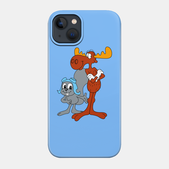 Rocky and Bullwinkle - Cartoons - Phone Case