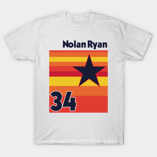 Retro Nolan Ryan Uniform Tribute - Baseball Lover - T-Shirt