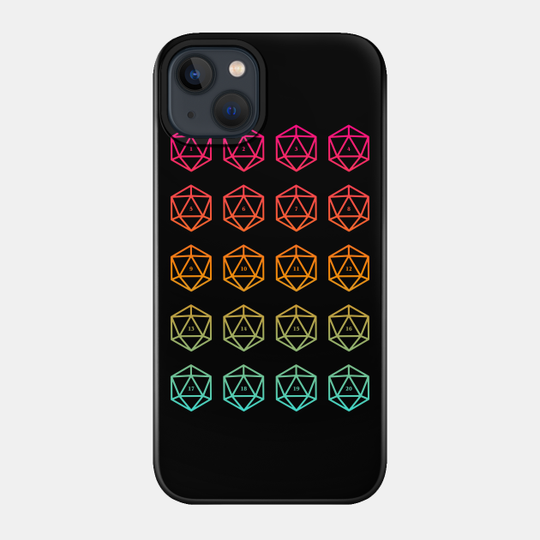 D20 Dice Tabletop RPG Gaming Tabletop RPG Addict - Dungeons And Dragons - Phone Case