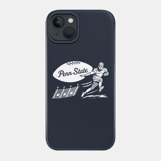 Vintage College Football - Penn State Nittany Lions (White Penn State Wordmark) - Penn State - Phone Case