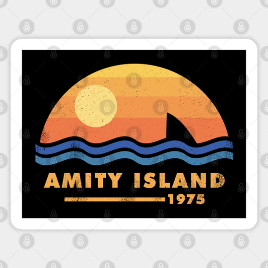 Amity Island 1975 - Jaws - Sticker