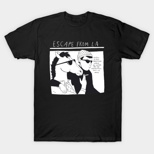BoJack Youth - Escape From L.A. (Black) - Bojack Horseman - T-Shirt