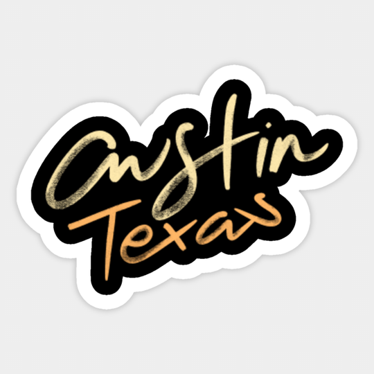 Austin Texas design - Austin Texas - Sticker