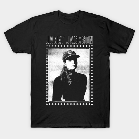 Janet Jackson /// 80s Vintage Faded Style Design - Janet Jackson - T-Shirt