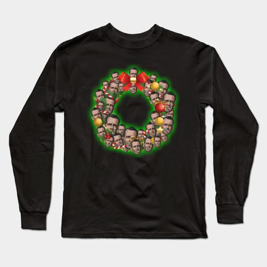 John McClane Die Hard Multiface Christmas Wreath - Die Hard - Long Sleeve T-Shirt