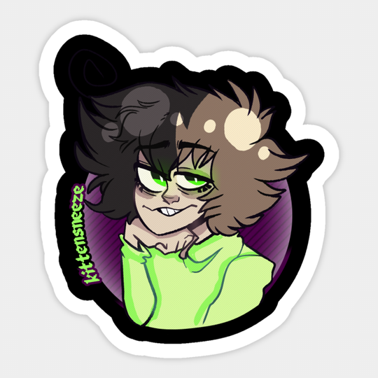 KittenSneeze Toon Logo - Youtube - Sticker