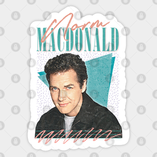 Norm Macdonald // Vintage Look Fan Design - Norm Macdonald - Sticker