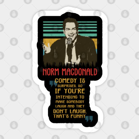 Super Funny Norm Macdonald - Norm Macdonald - Sticker
