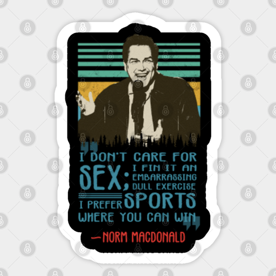 Super Funny Norm Macdonald - Norm Macdonald - Sticker