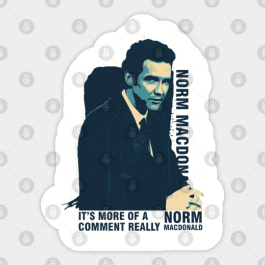 Norm Macdonald retro blue - Norm Macdonald - Sticker