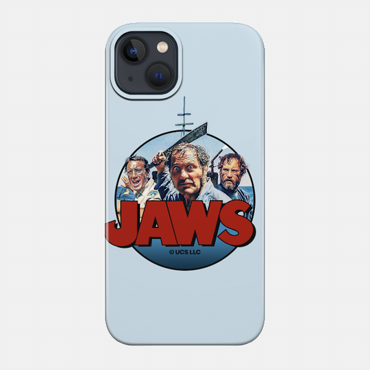 Jaws movie poster design. Quint Brody Hooper. Birthday party gifts. Perfect present for mom mother dad father friend him or her - Jaws - Phone Case