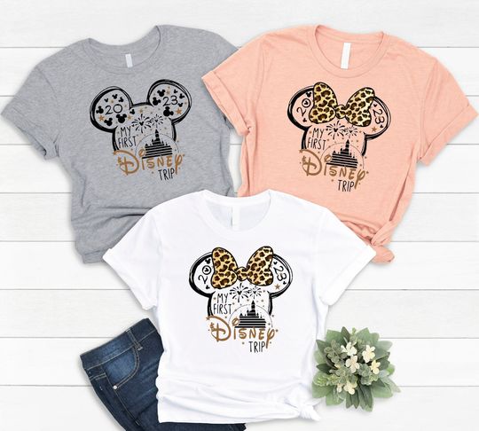 2023 My First Disney Trip Shirt, Disney Shirts, Disney Group Shirts, Disney Family Vacation Shirts