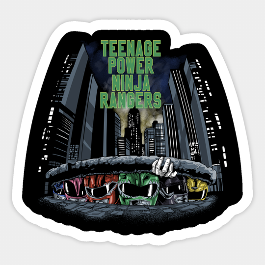 Teenage Power Ninja Rangers - Power Rangers - Sticker