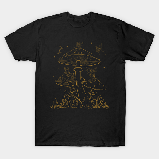 Fairycore Aesthetic Fairy Grunge Mushroom Fairies - Fairycore - T-Shirt
