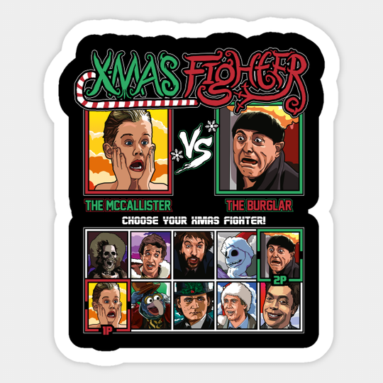 Xmas Fighter - Home Alone - Xmas - Sticker