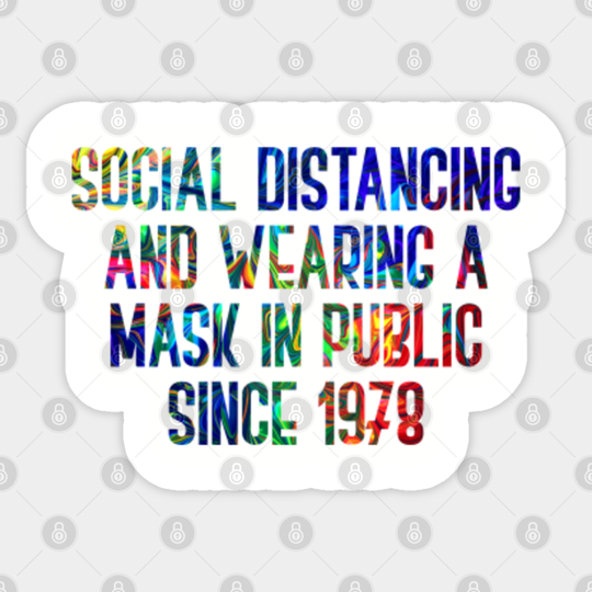 Funny Michael Myers Social Distancing In Public Since 1978 - Funny Michael Myers Halloween - Sticker