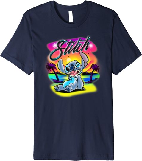 Disney Airbrush Stitch Premium T-Shirt