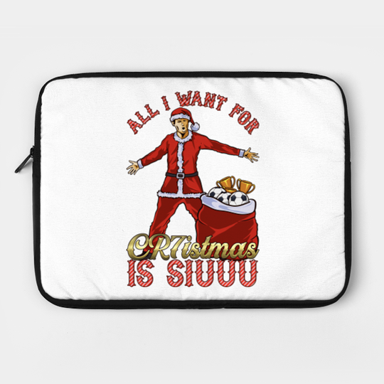 All I Want for CR7istmas is SIUUU - Cristiano Ronaldo / Manchester United MUFC Christmas Jumper/T-Shirt Design - Mufc - Crewneck Sweatshirt