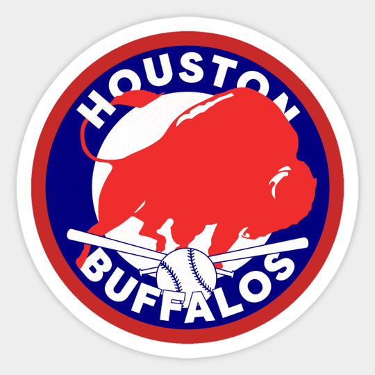 Defunct Houston Buffalos Baseball 1959 - Texas - Sticker