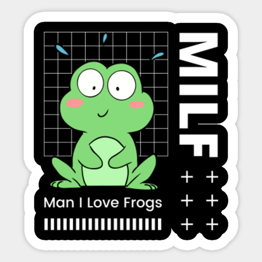 Man i love frogs - Man I Love Frogs - Sticker