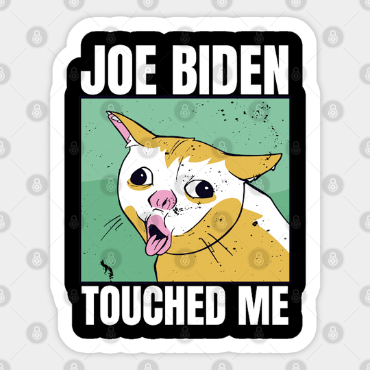 joe biden touched me - Anti Joe Biden - Sticker