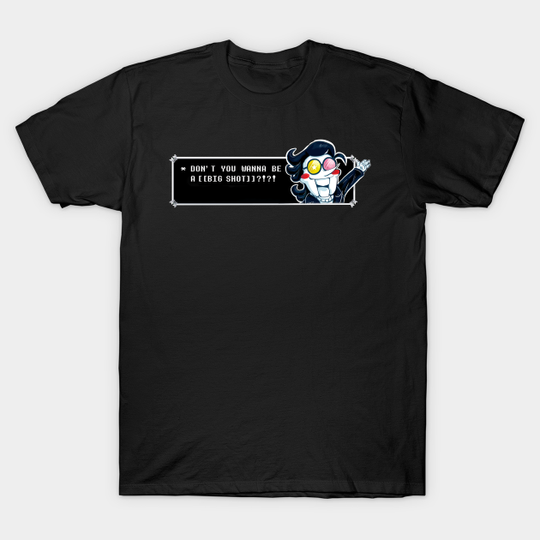 Spamton Textbox Black - Deltarune - T-Shirt