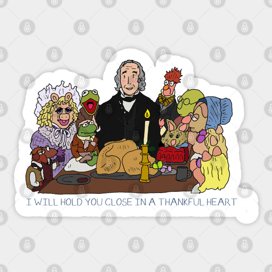 Muppet Christmas Carol - Thankful Heart - Muppet Christmas Carol - Sticker