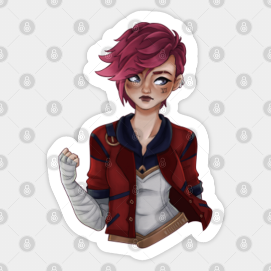 Vi Arcane - Vi League Of Legends - Sticker
