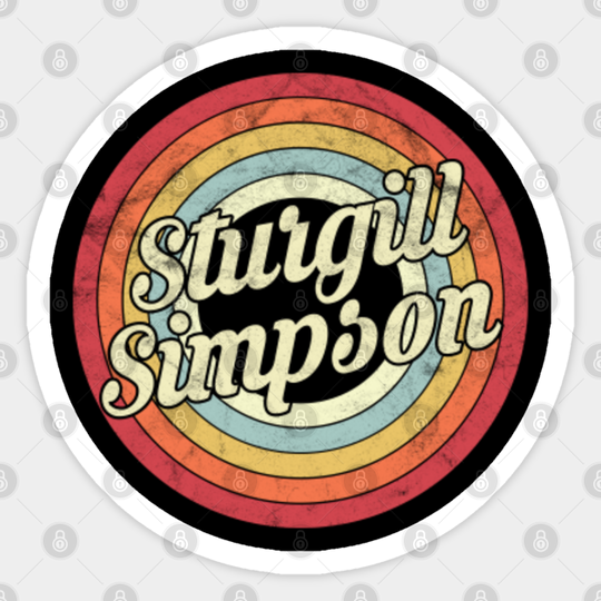 Sturgill - Retro Style - Sturgill Simpson - Sticker