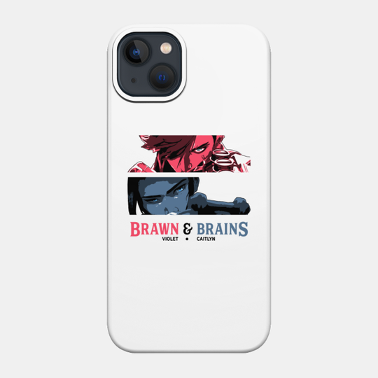 Brawn & Brains Arcane League Of Legends Vi Caitlyn - Arcane - Phone Case