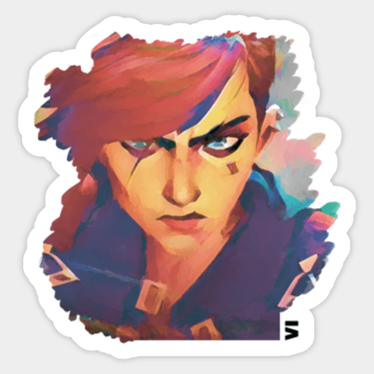 League of Legends Arcane Vi - League Of Legends - Sticker