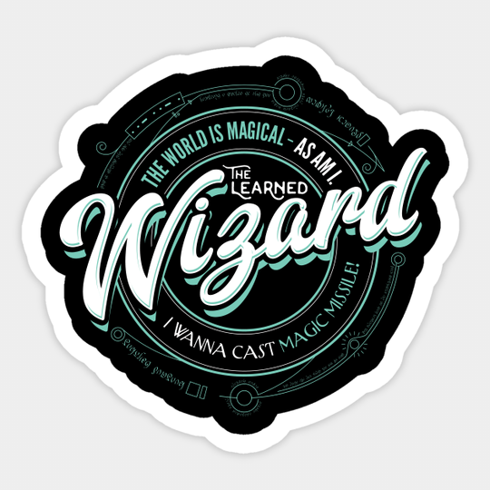 WIZARD Fantasy RPG GM Dungeon Game Master DM boardgame Sticker - Dnd - Sticker
