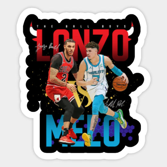 Lonzo vs Melo - Lonzo Ball Lamelo Ball - Sticker