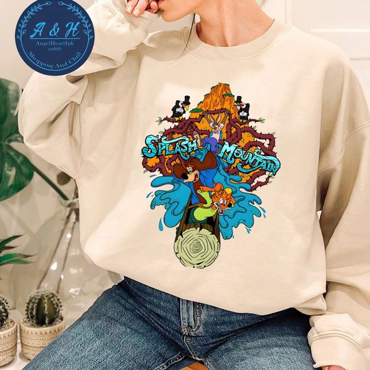 Splash Mountain Vintage Sweatshirt, Disney Family Sweatshirt, Disney Sweatshirt