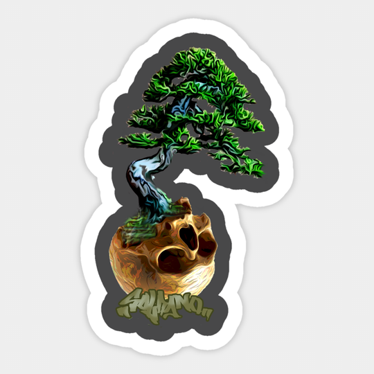 Skull pot - Skull - Sticker
