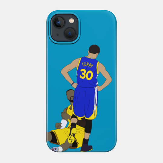 Steph Curry Standing Over LeBron - Stephen Curry - Phone Case