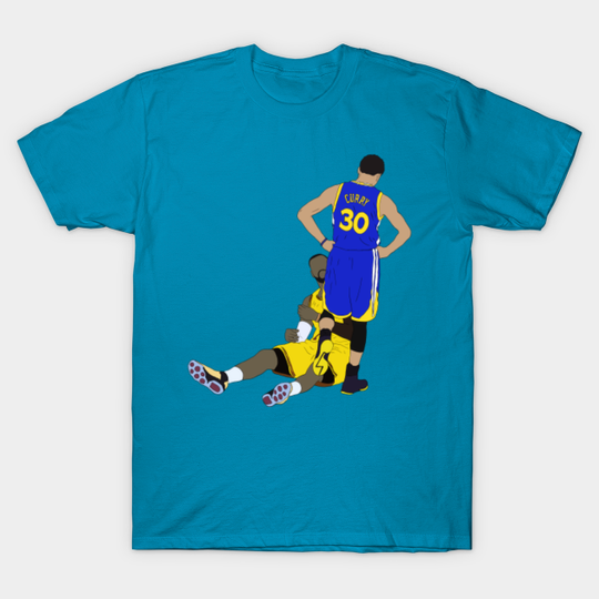 Steph Curry Standing Over LeBron - Stephen Curry - T-Shirt
