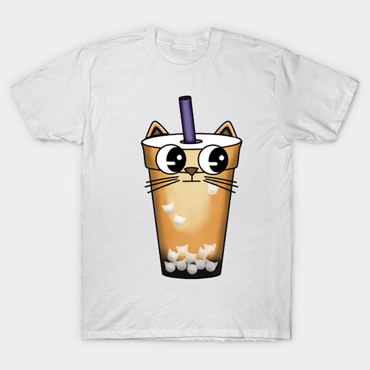 Boba Meow Tea - Boba Tea Lover - T-Shirt