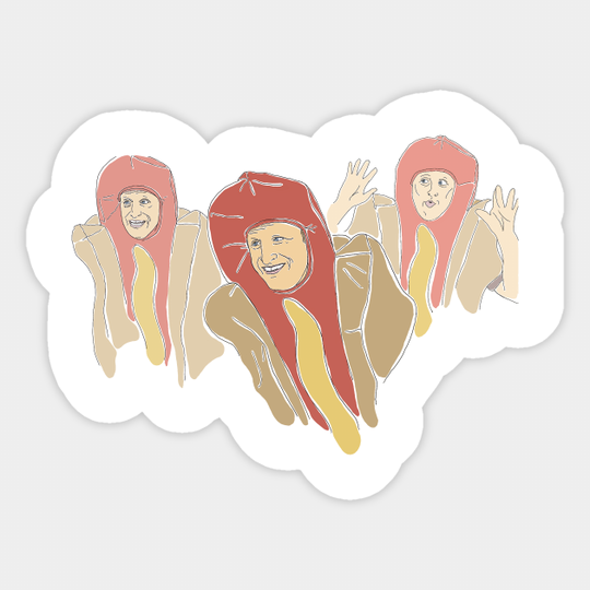 Tim Robinson Hot Dog Front - Tim Robinson - Sticker