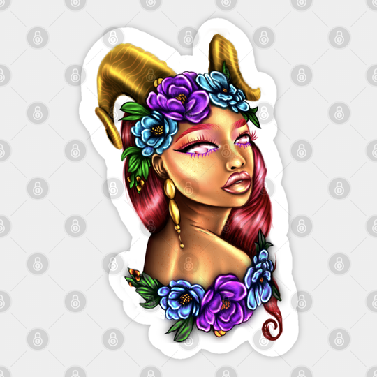 Tori the Taurus - Zodiac - Sticker