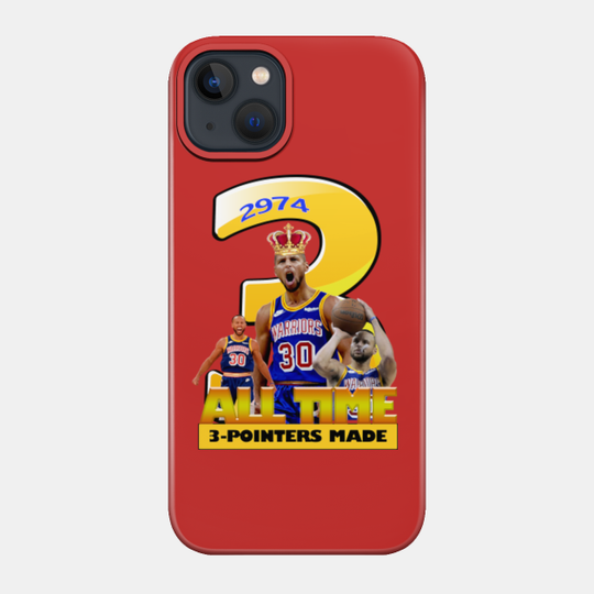 Steph Curry All Time Most 3 Made Tee - Steph Curry - Phone Case