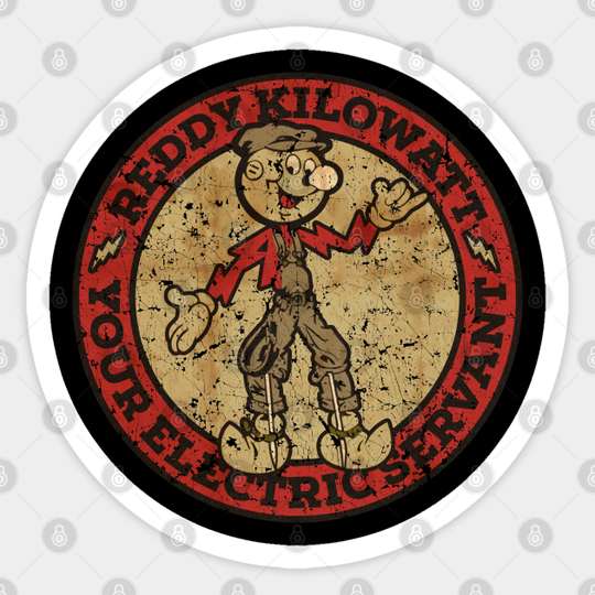 VINTAGE REDDY KILOWATT IS FUN - Reddy Kilowatt - Sticker