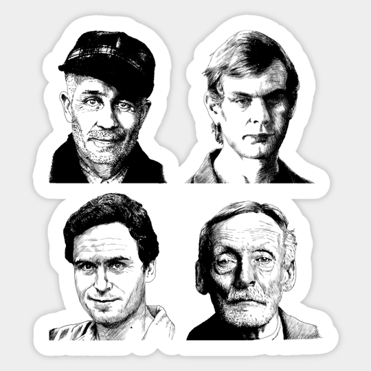 American Serial Killer - Ted Bundy - Sticker