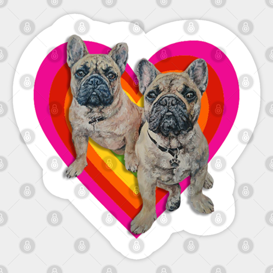 A heart full of Frenchies! - Frenchie Dog - Sticker