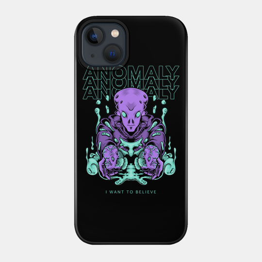 Anomaly Alien Design I Glitch Aliens UFO Day - Anomaly - Phone Case